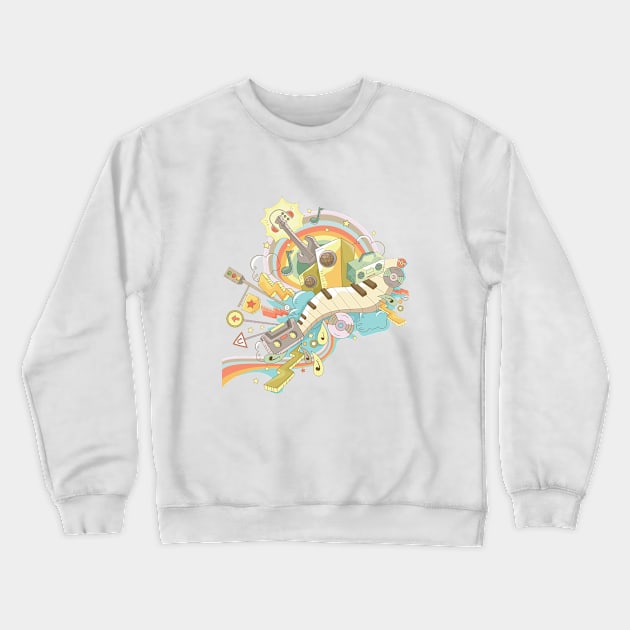 Music is my passion 2 Crewneck Sweatshirt by Aphro art design 